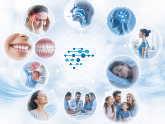 Team medico che confronta insieme esami odontoiatrici e dati clinici